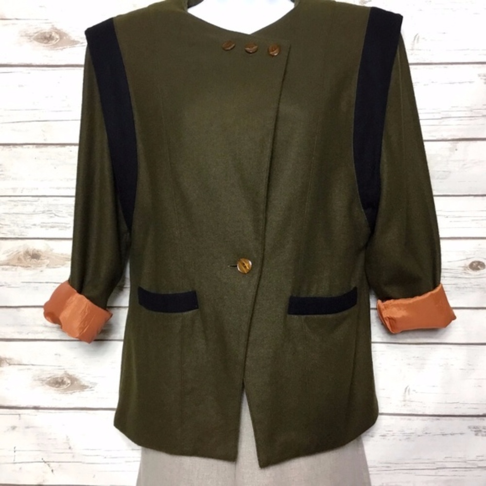 Vintage Boxy Giorgio Ramondi Asymmetrical Jacket
